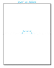 Load image into Gallery viewer, Blank Perf Paper (8.5 x 11&quot;) (different perf configurations available)