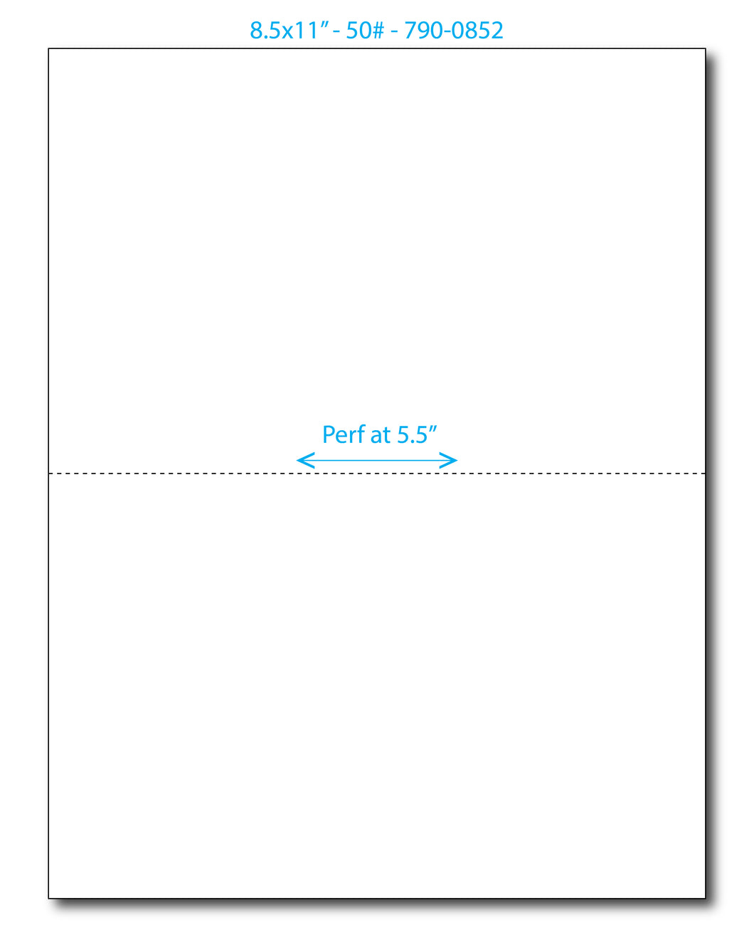 Blank Perf Paper (8.5 x 11
