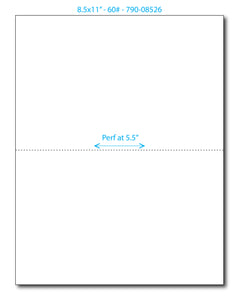 Blank Perf Paper (8.5 x 11") (different perf configurations available)