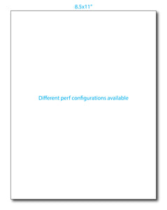 Blank Perf Paper (8.5 x 11") (different perf configurations available)